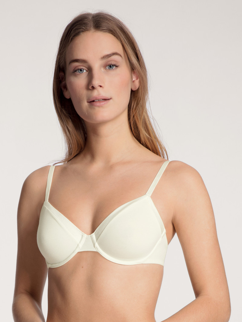 Biancheria Intima Donna Calida Cate Bra With Underwiring Alabaster Crème | 0894-AUXJY