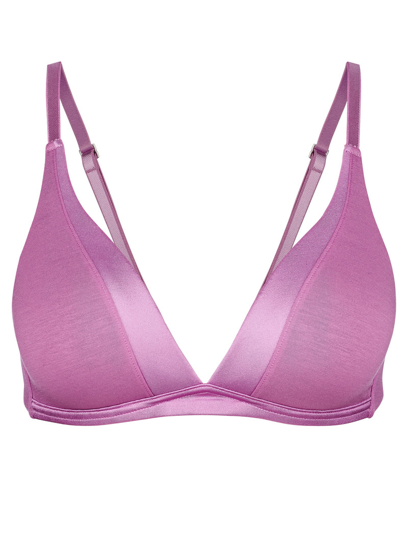 Biancheria Intima Donna Calida Cate Triangle Bra With Padding Mulberry Mauve | 6837-OAWFM