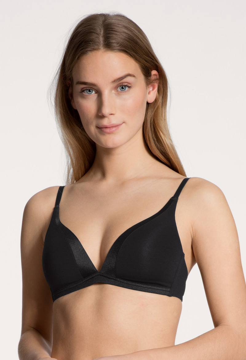 Biancheria Intima Donna Calida Cate Triangle Bra With Padding Schwarz | 9417-NMRLP