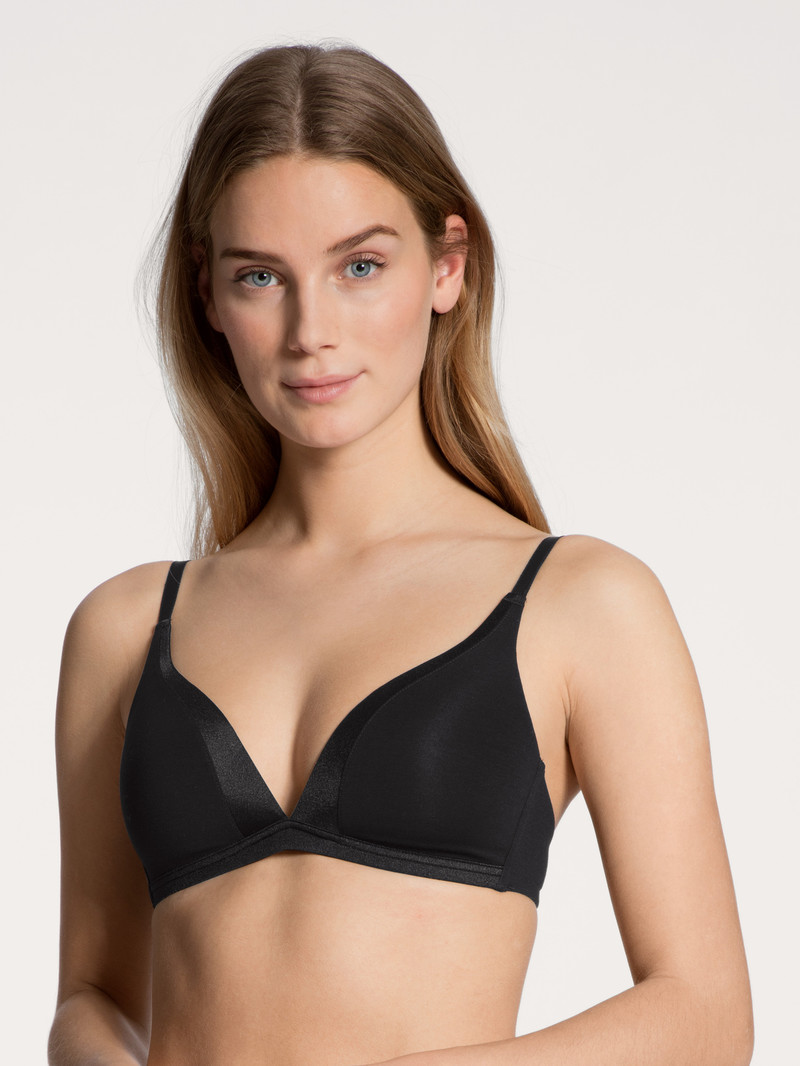 Biancheria Intima Donna Calida Cate Triangle Bra With Padding Schwarz | 9417-NMRLP