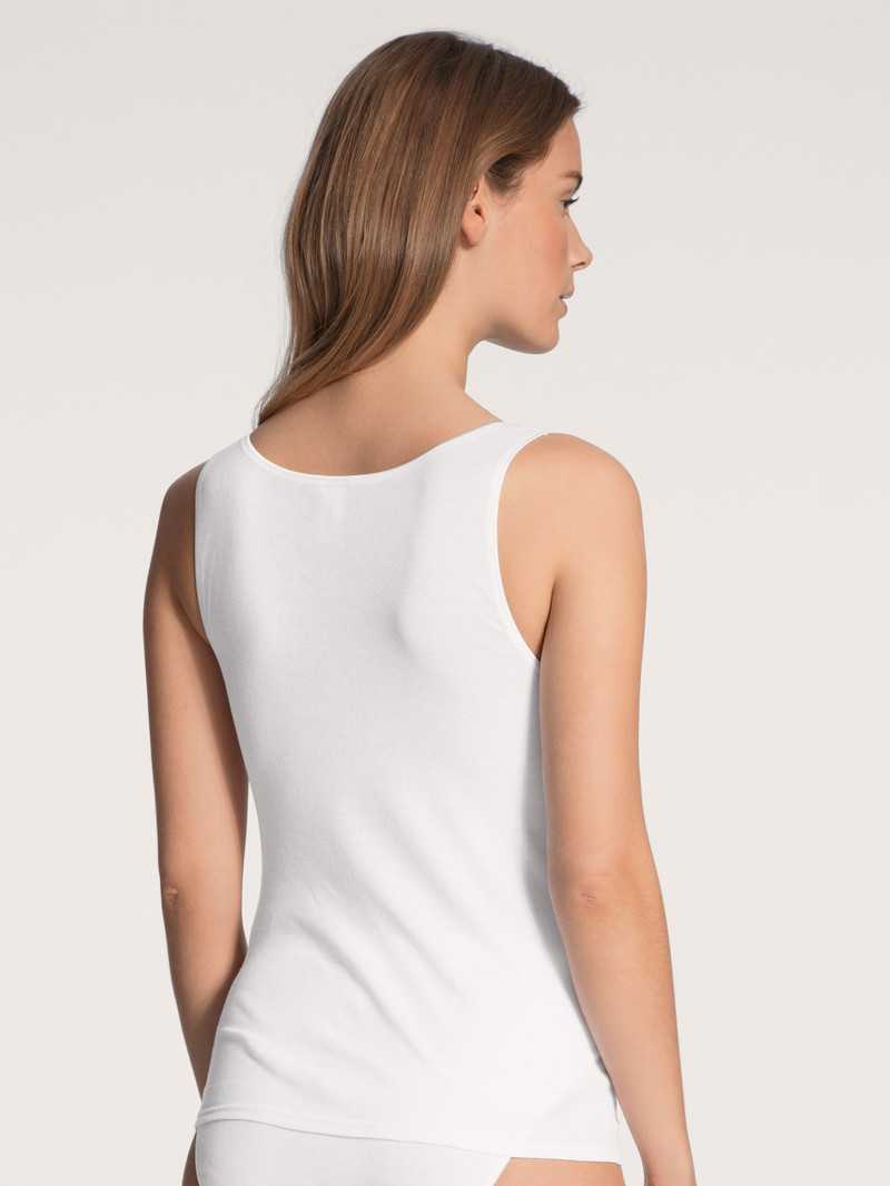 Biancheria Intima Donna Calida Classic Tank Top, Two-pack Bianche | 1370-PWVFC