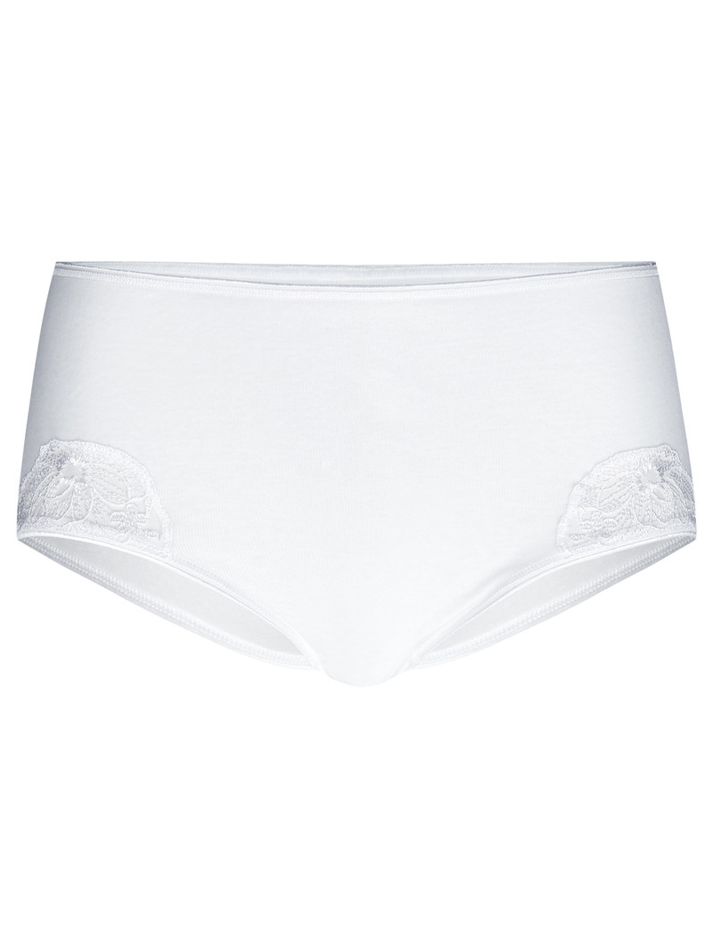 Biancheria Intima Donna Calida Cotton Desire Midi Brief Weiss | 5792-UIOBC