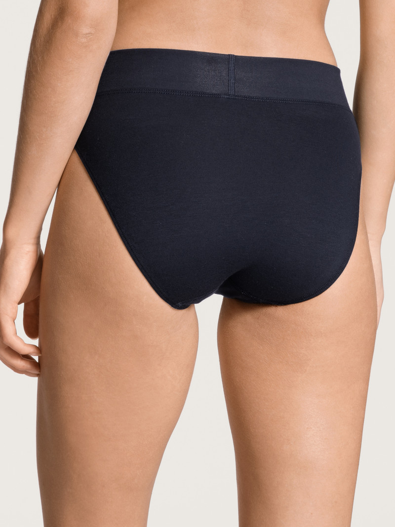 Biancheria Intima Donna Calida Elastic Brief, High Waist Corallo Blu | 3671-OZRBN