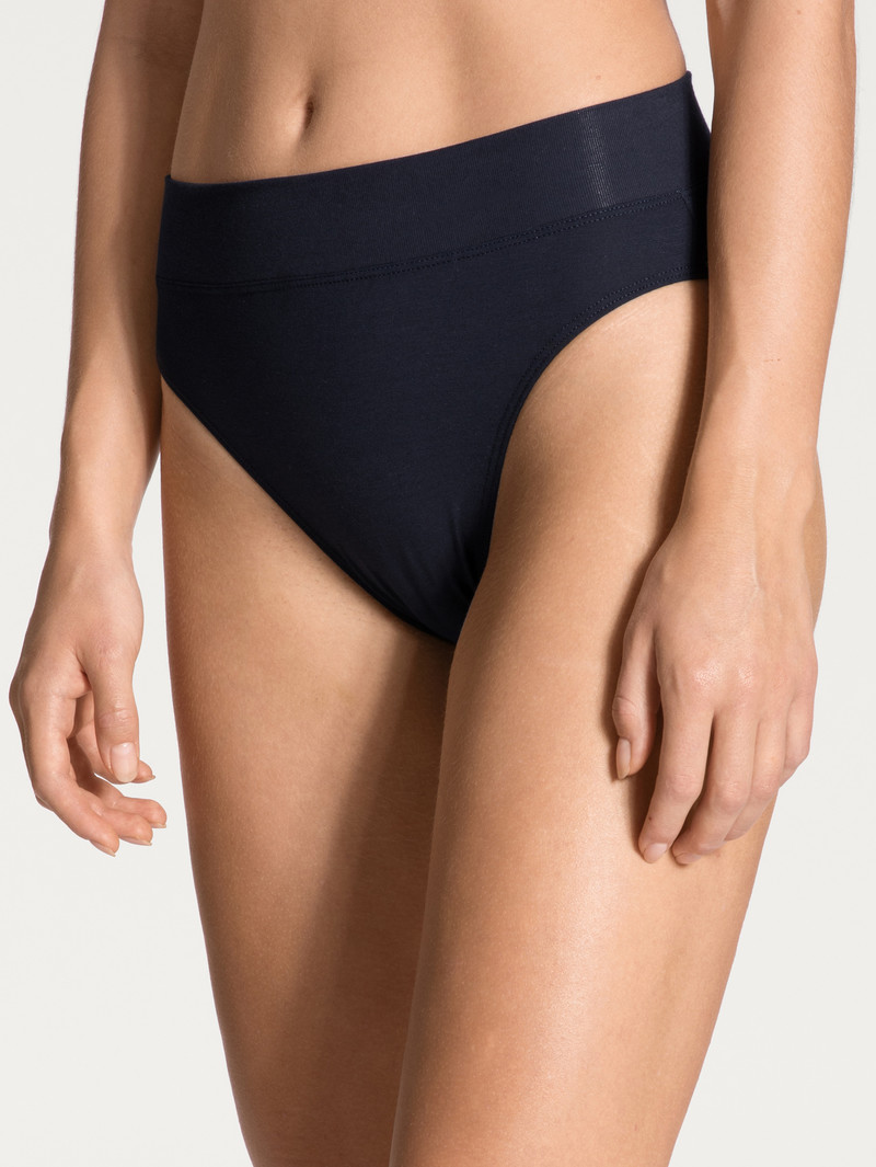 Biancheria Intima Donna Calida Elastic Brief, High Waist Corallo Blu | 3671-OZRBN