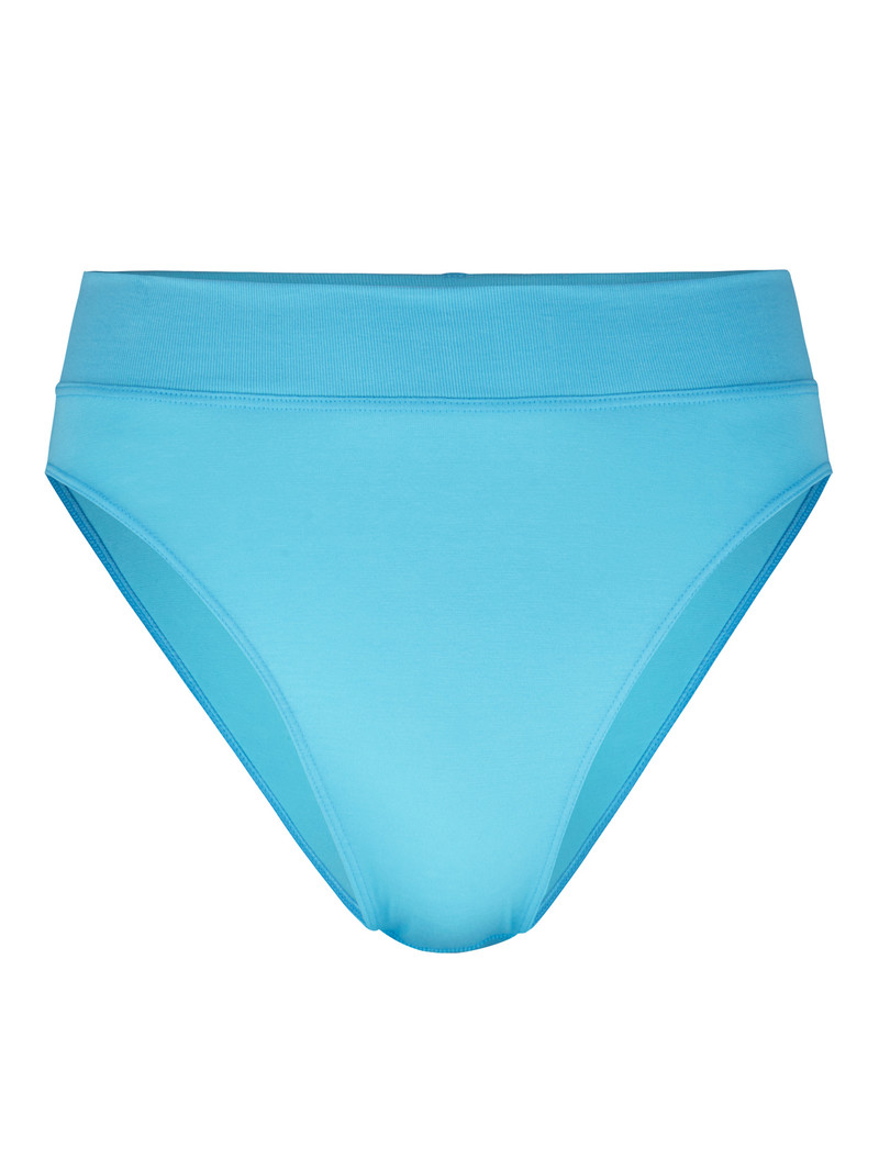 Biancheria Intima Donna Calida Elastic Brief, High Waist Blu | 9851-MSAKQ