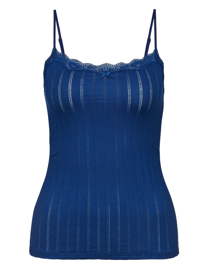 Biancheria Intima Donna Calida Etude Toujours Spaghetti Top Blu | 9406-MYBLZ