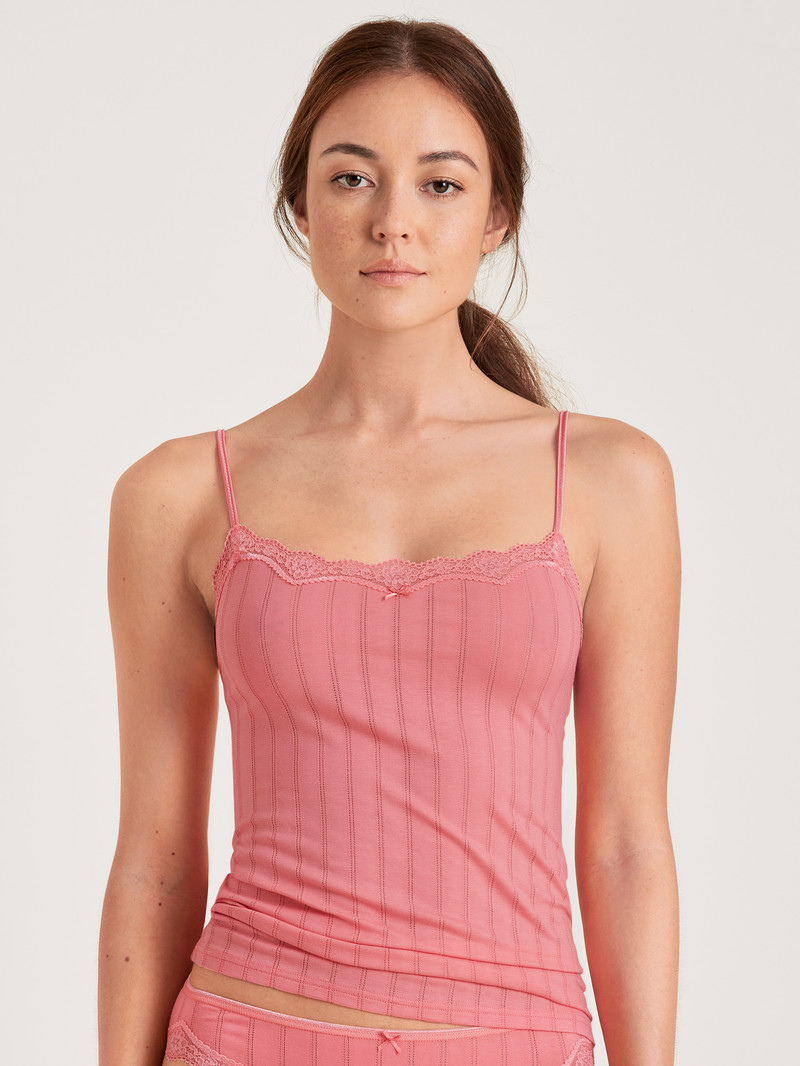 Biancheria Intima Donna Calida Etude Toujours Spaghetti Top Strawberry Ice | 6098-CJHVE