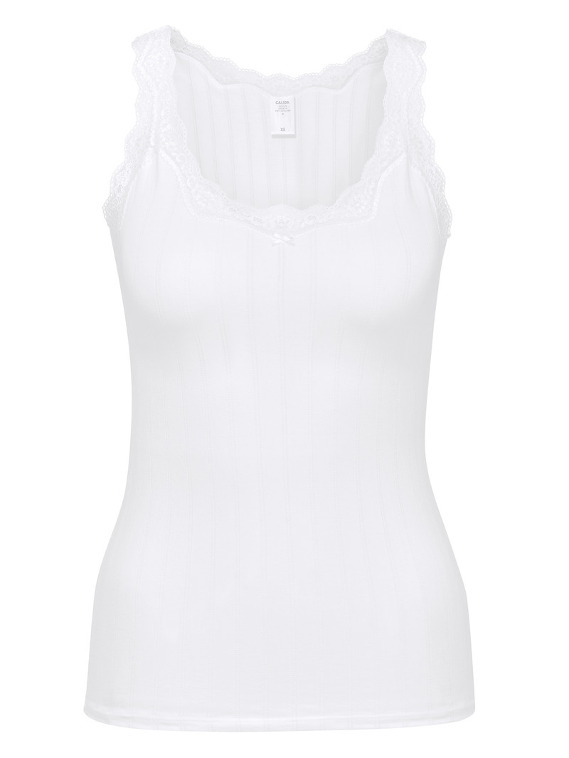 Biancheria Intima Donna Calida Etude Toujours Tank Top Weiss | 9830-XITEJ