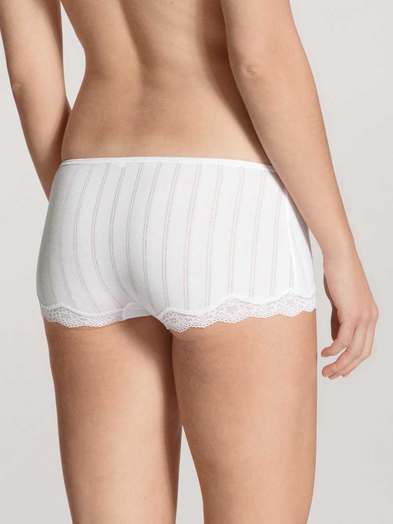 Biancheria Intima Donna Calida Etude Toujours Panty, Low Cut Weiss | 1672-SOFDG