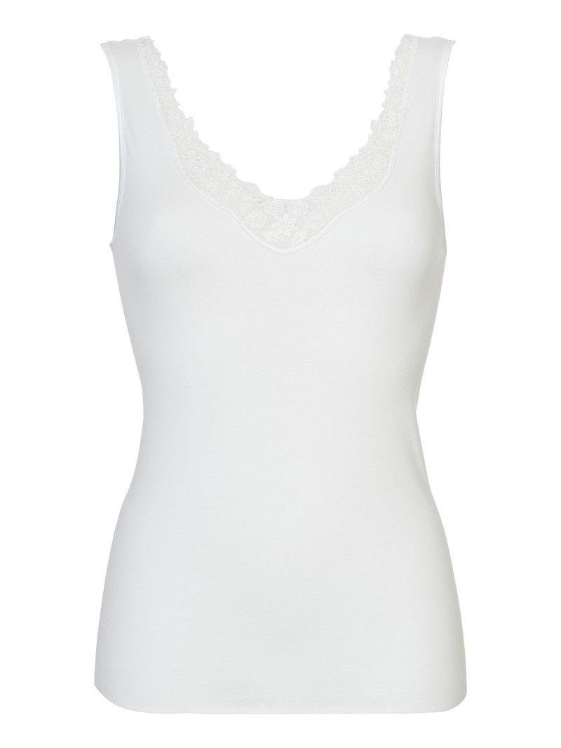 Biancheria Intima Donna Calida Feminin Sense Tank Top Weiss | 5837-EKZND