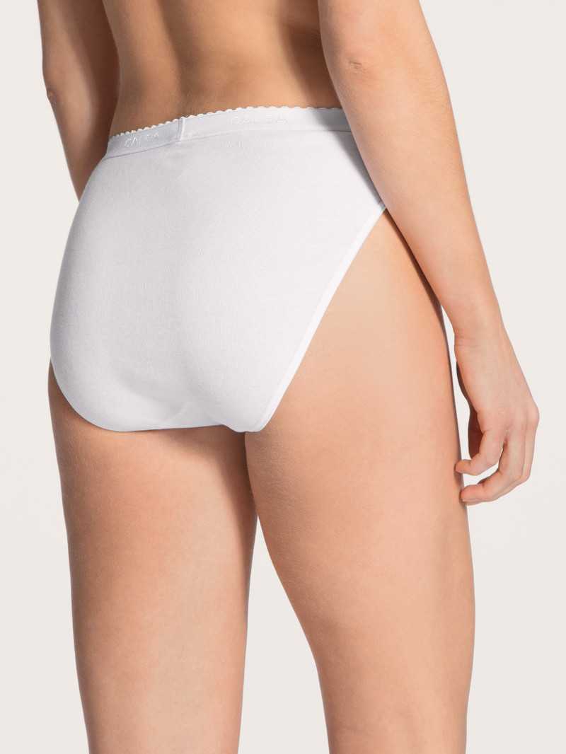 Biancheria Intima Donna Calida Iconics Mini Brief Weiss | 9723-UPWVQ