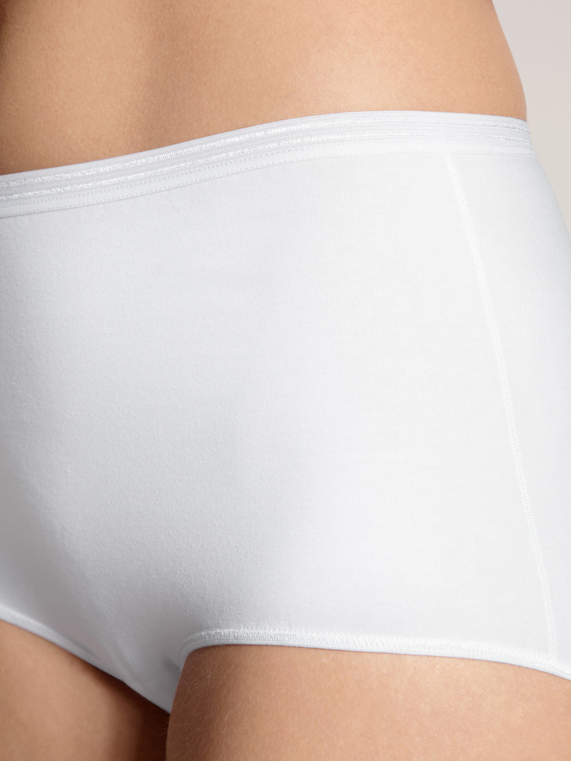 Biancheria Intima Donna Calida Iconics Midi Brief Weiss | 3926-PNKFM