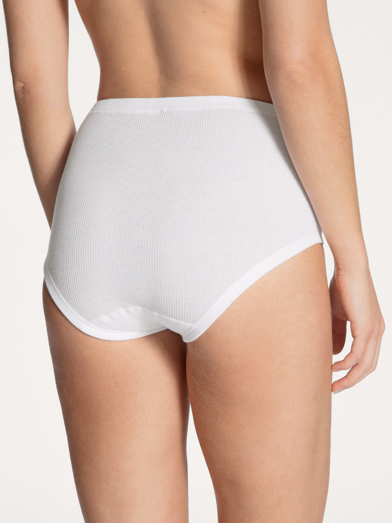 Biancheria Intima Donna Calida Iconics Midi Brief Weiss | 0318-CSLXJ