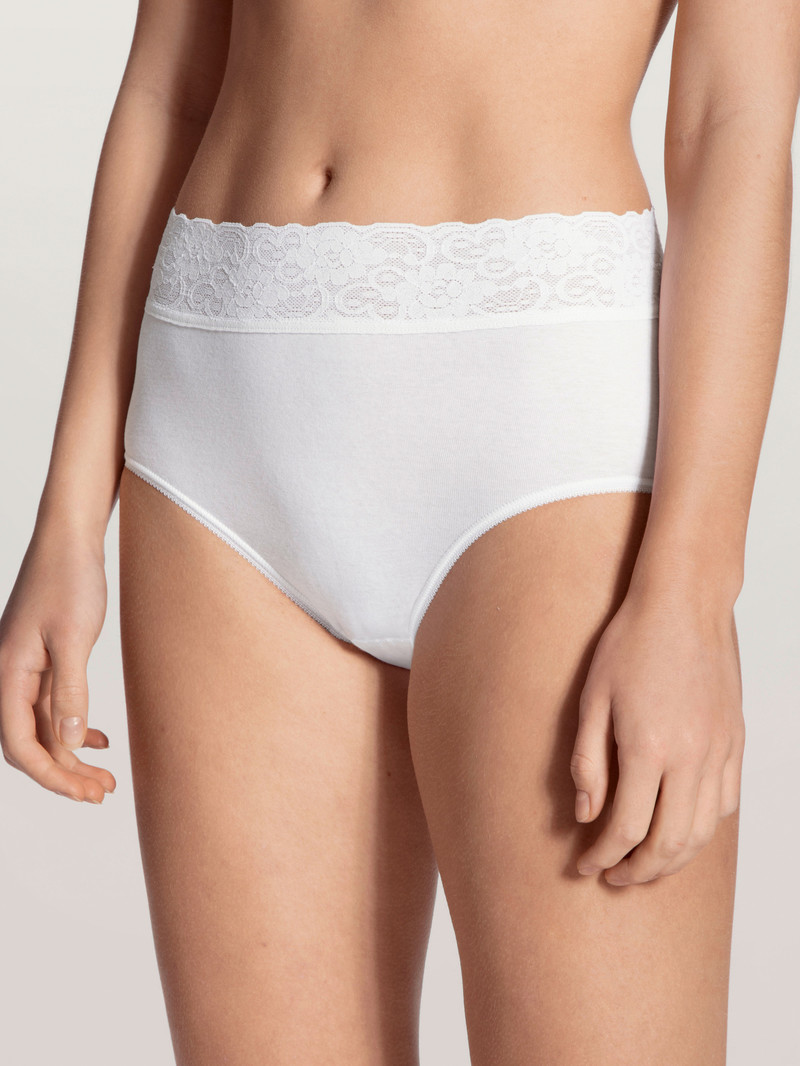 Biancheria Intima Donna Calida Iconics Midi-brief, 2er-pack Weiss | 3954-NQLBY