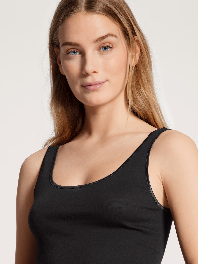 Biancheria Intima Donna Calida Light Tank Top Schwarz | 5398-YWHCA