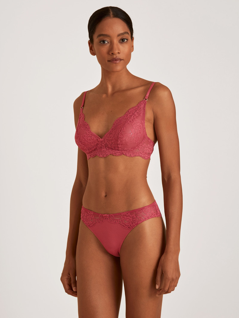 Biancheria Intima Donna Calida Modal Sense Soft Bra Rosse | 0693-WKCVH