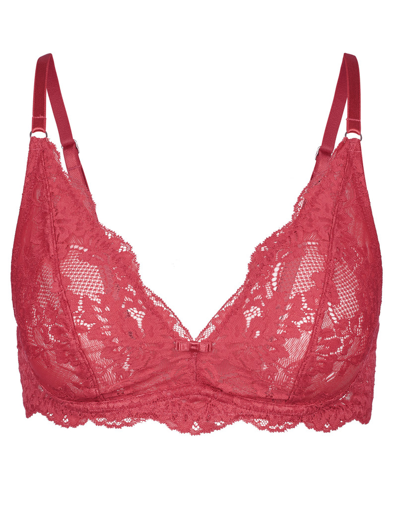 Biancheria Intima Donna Calida Modal Sense Soft Bra Rosse | 0693-WKCVH