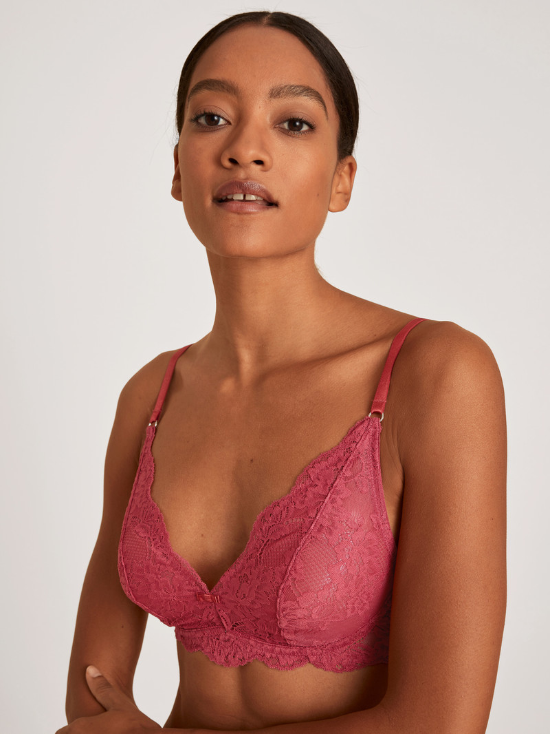 Biancheria Intima Donna Calida Modal Sense Soft Bra Rosse | 0693-WKCVH