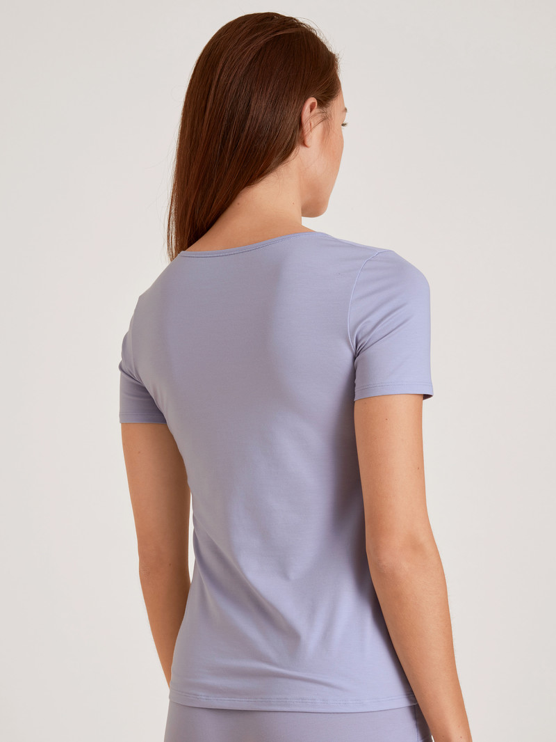 Biancheria Intima Donna Calida Natural Comfort Shirt Shortsleeve Lavanda | 7690-MXLIN