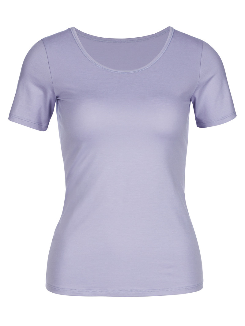 Biancheria Intima Donna Calida Natural Comfort Shirt Shortsleeve Lavanda | 7690-MXLIN