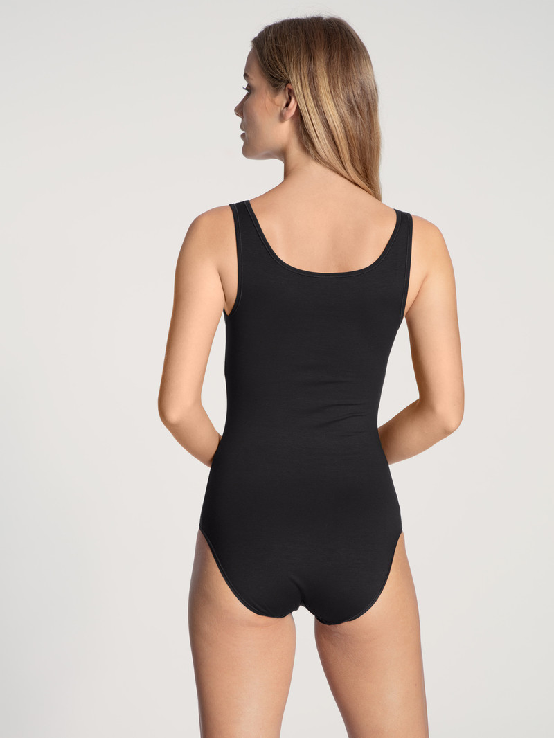 Biancheria Intima Donna Calida Natural Comfort Bodysuit Schwarz | 1287-ZAJHL