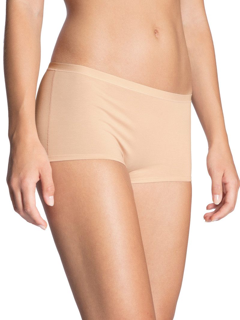 Biancheria Intima Donna Calida Natural Comfort Shorty Regular Cut Rosa | 4806-DUECM