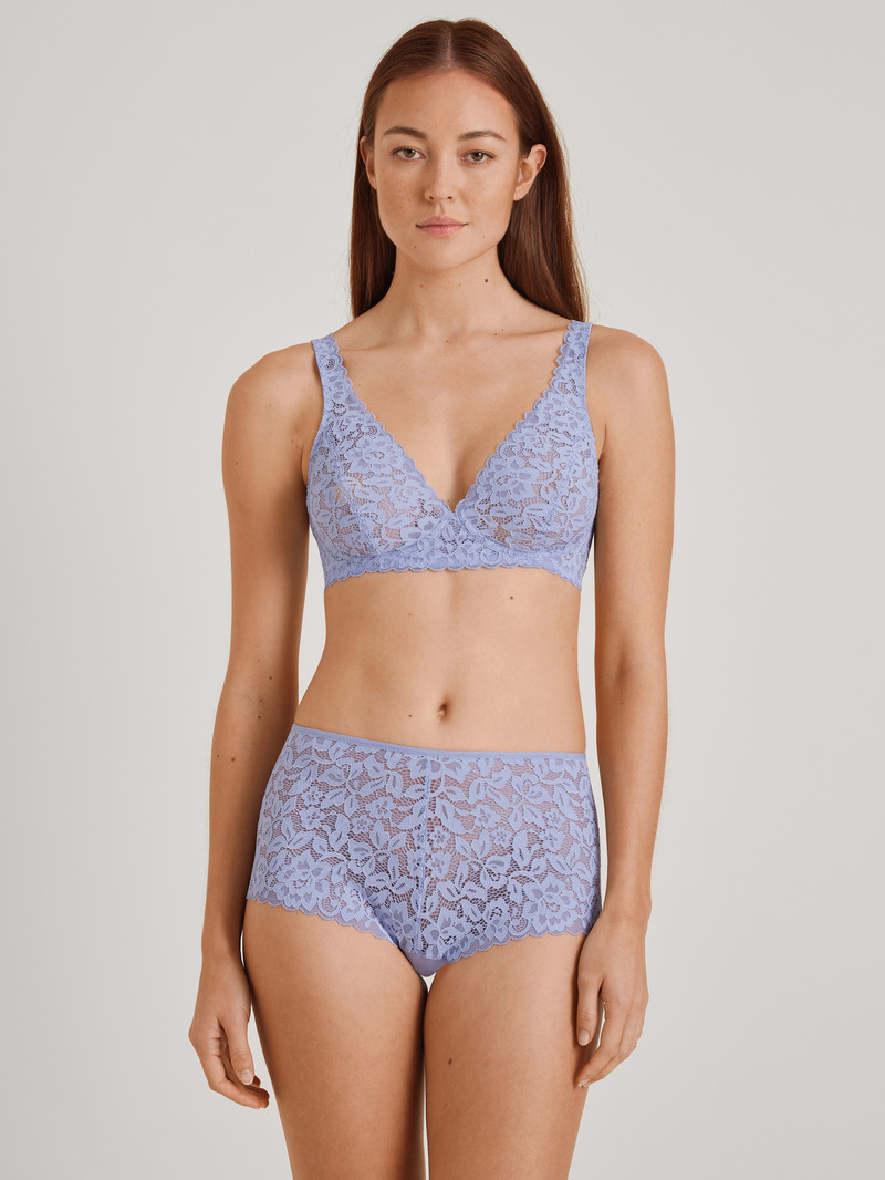 Biancheria Intima Donna Calida Natural Comfort Lace Soft Non-wired Bra Lavanda | 4627-QVOCB