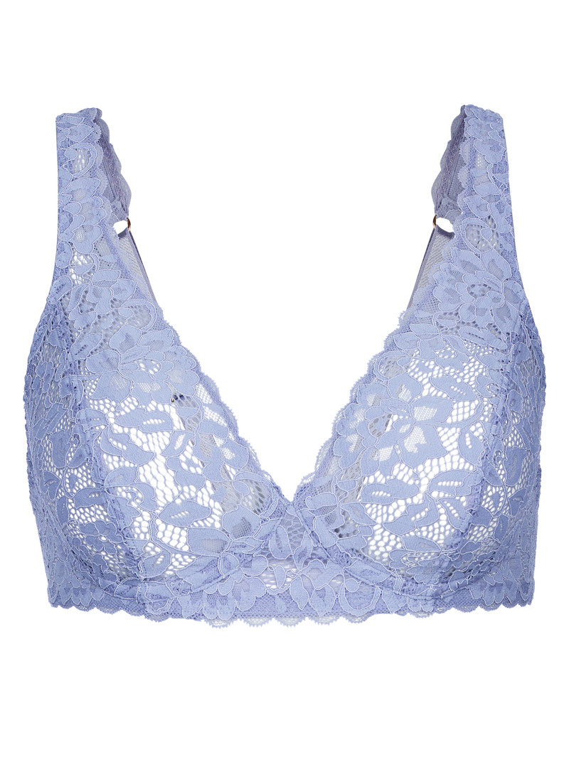 Biancheria Intima Donna Calida Natural Comfort Lace Soft Non-wired Bra Lavanda | 4627-QVOCB