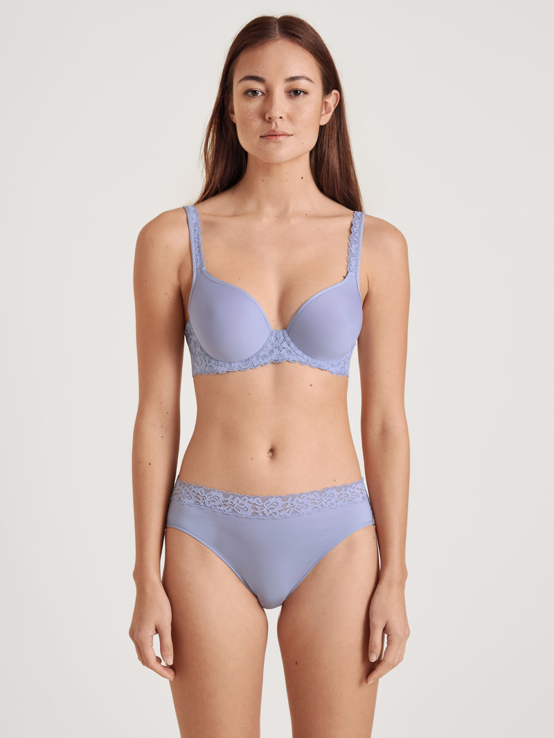 Biancheria Intima Donna Calida Natural Comfort Lace Spacer Bra Lavanda | 8356-SRQXM