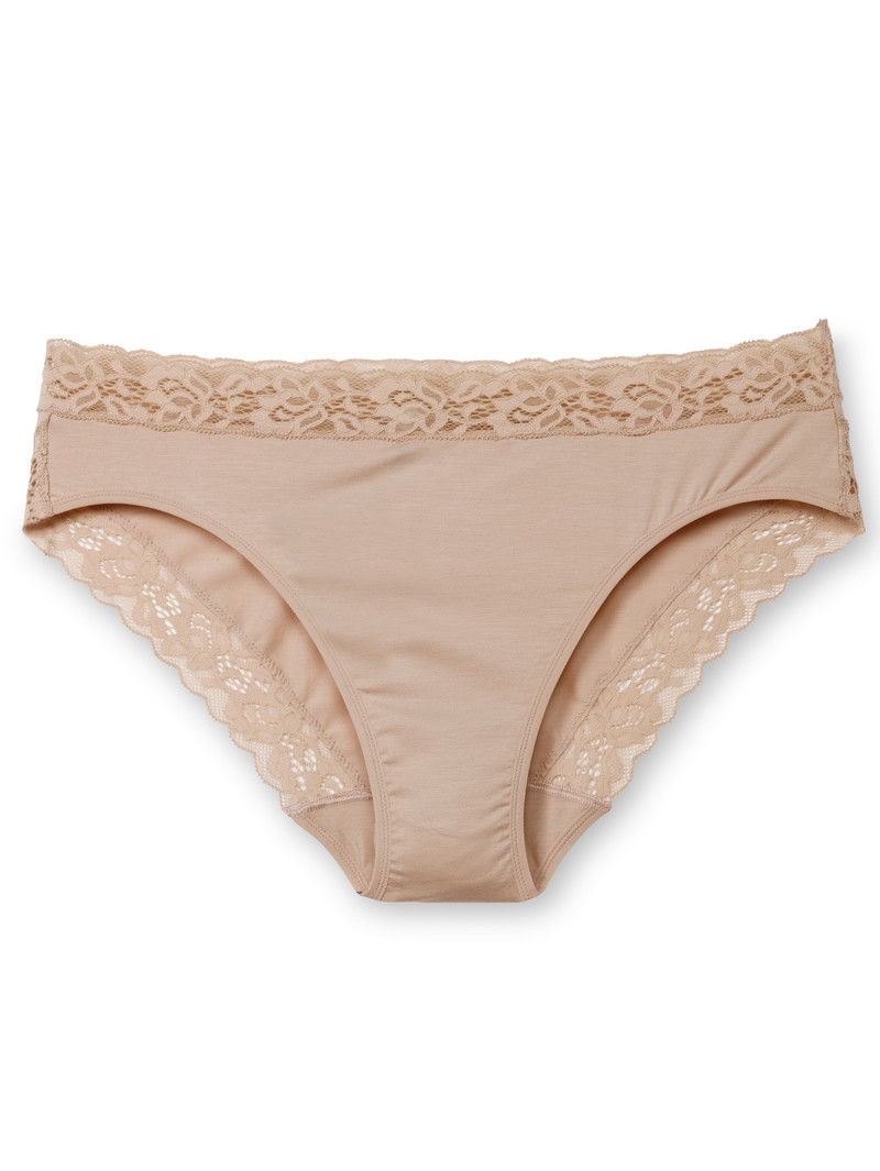 Biancheria Intima Donna Calida Natural Comfort Lace Brief Rosa | 0316-HZEMD