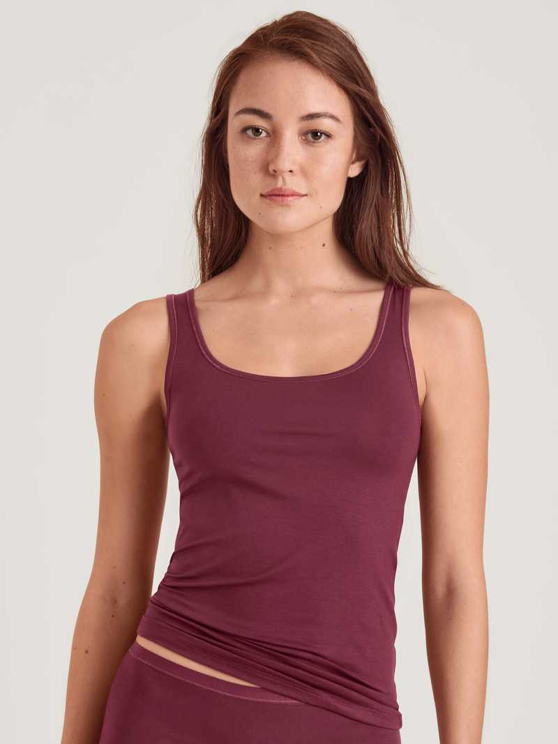 Biancheria Intima Donna Calida Natural Comfort Tank Top Rosse | 2594-JGHDR