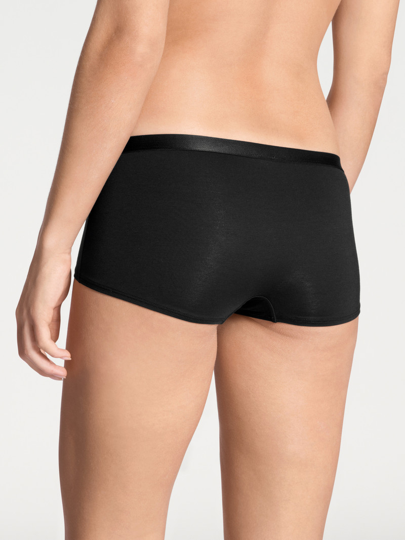 Biancheria Intima Donna Calida Natural Joy Panty Schwarz | 7564-TQFXG