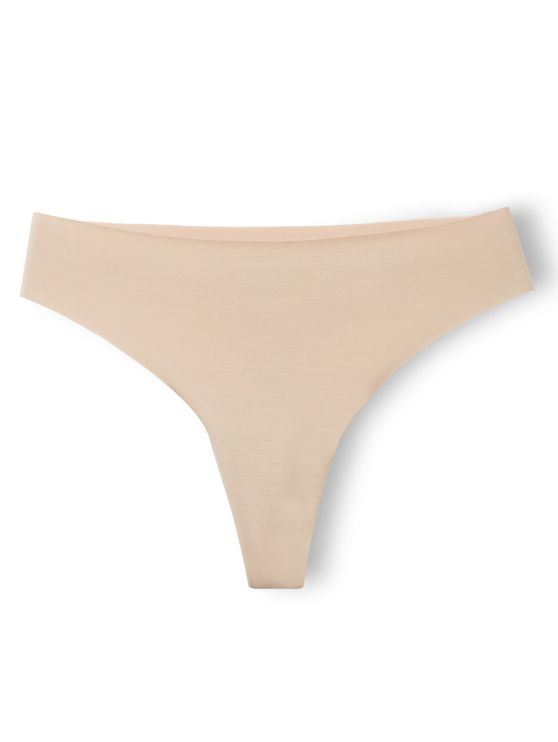 Biancheria Intima Donna Calida Natural Skin String Rosa | 5487-ELMQX