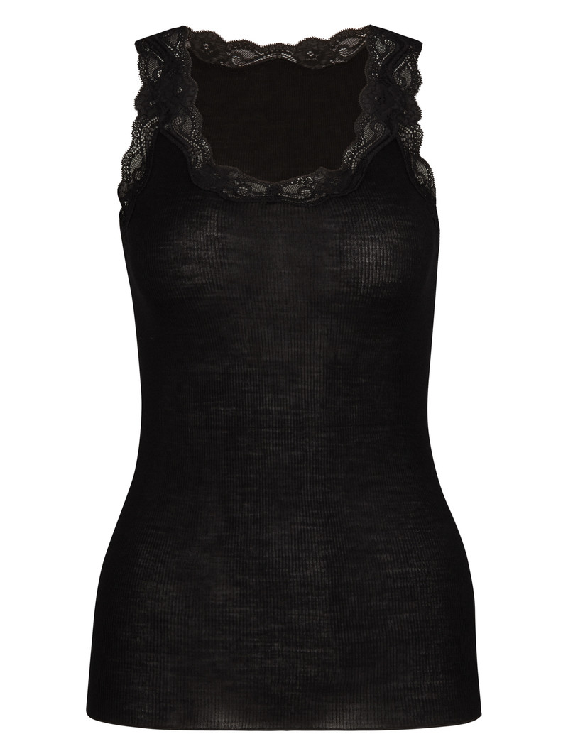 Biancheria Intima Donna Calida Richesse Lace Tank Top Ws Schwarz | 7213-MTECD