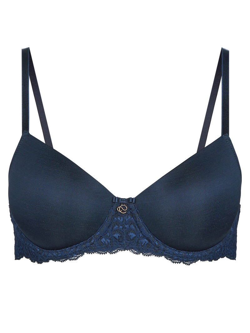 Biancheria Intima Donna Calida Sensual Secrets Underwired T-shirt Bra With Padding Blu | 7984-UCTJE