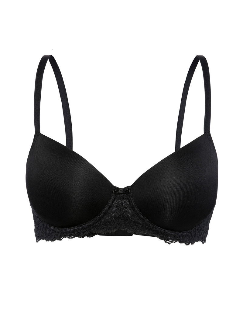 Biancheria Intima Donna Calida Sensual Secrets Underwired T-shirt Bra With Padding Schwarz | 3470-LKXQU