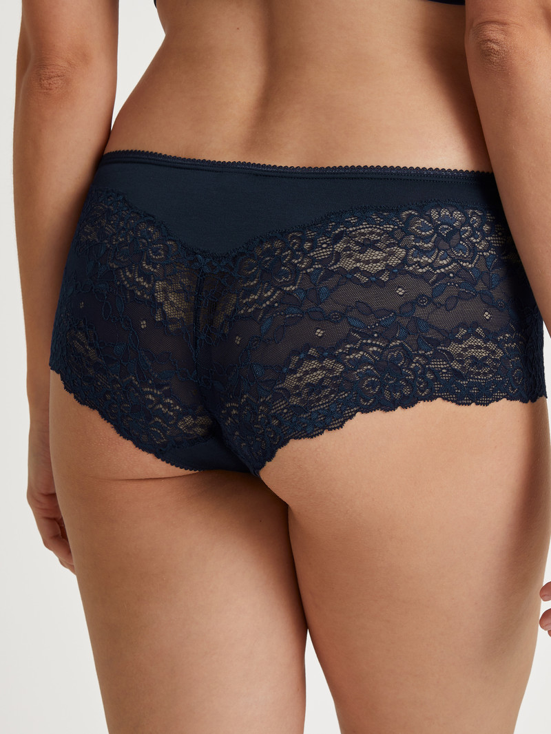 Biancheria Intima Donna Calida Sensual Secrets Shorty Regular Cut Blu | 2407-EXRMS