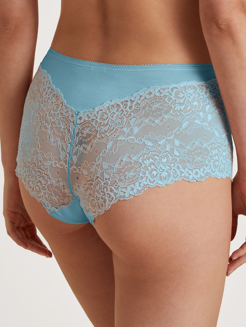 Biancheria Intima Donna Calida Sensual Secrets Shorty Regular Cut Blu | 4653-NGMTZ