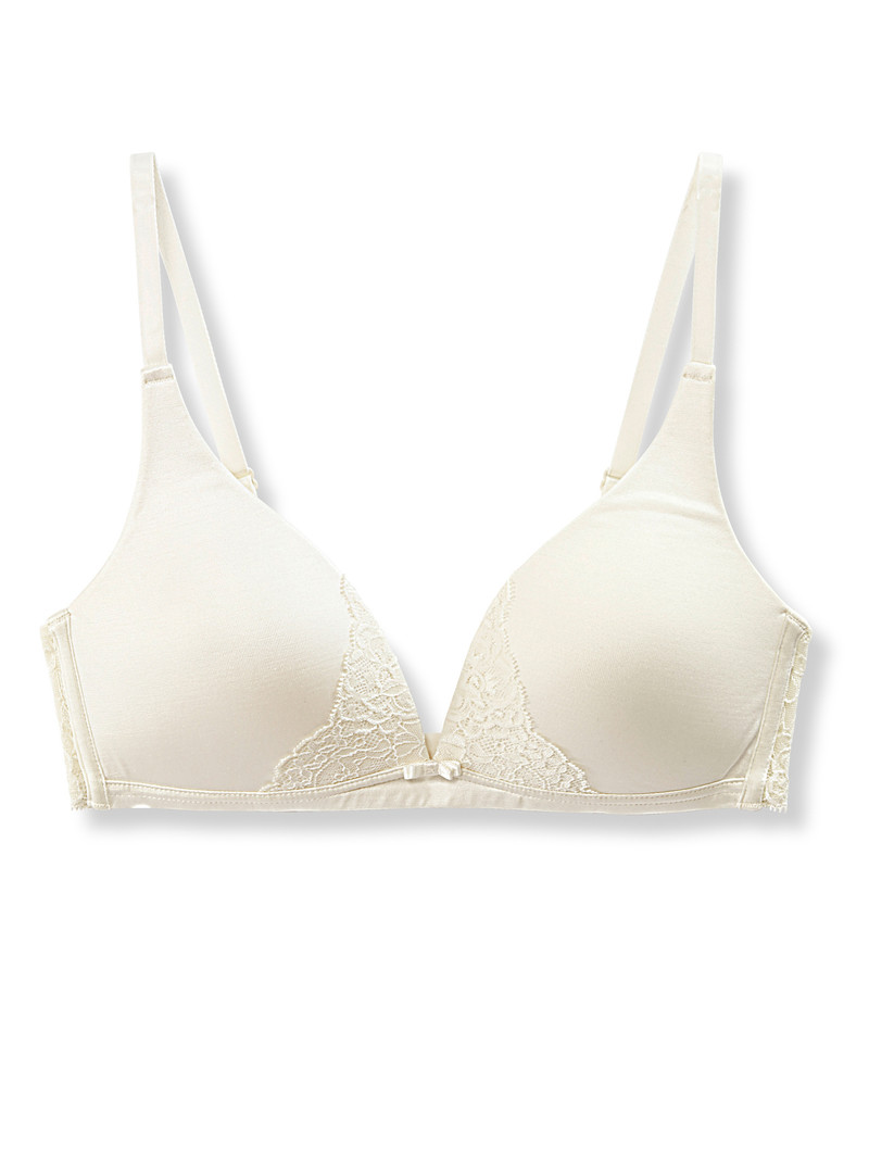 Biancheria Intima Donna Calida Sensual Secrets Soft Bra Alabaster Crème | 6082-VBIPH