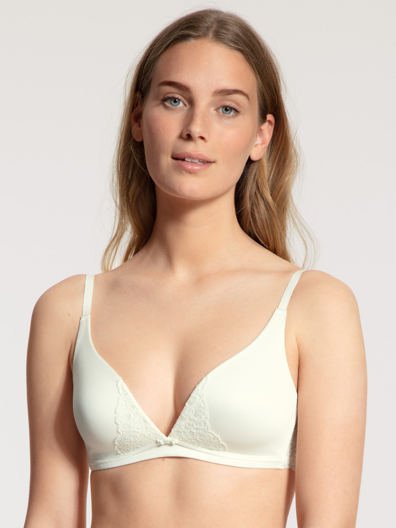 Biancheria Intima Donna Calida Sensual Secrets Soft Bra Alabaster Crème | 6082-VBIPH