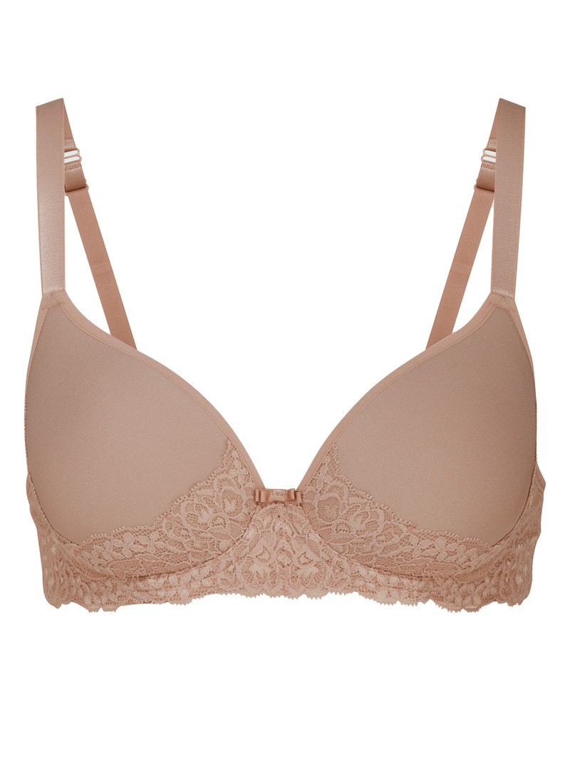 Biancheria Intima Donna Calida Sensual Secrets Spacer Bra Almondine | 3046-QMHYF