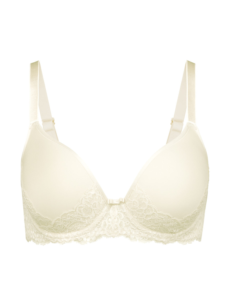 Biancheria Intima Donna Calida Sensual Secrets Spacer Bra Alabaster Crème | 5349-BJPSV