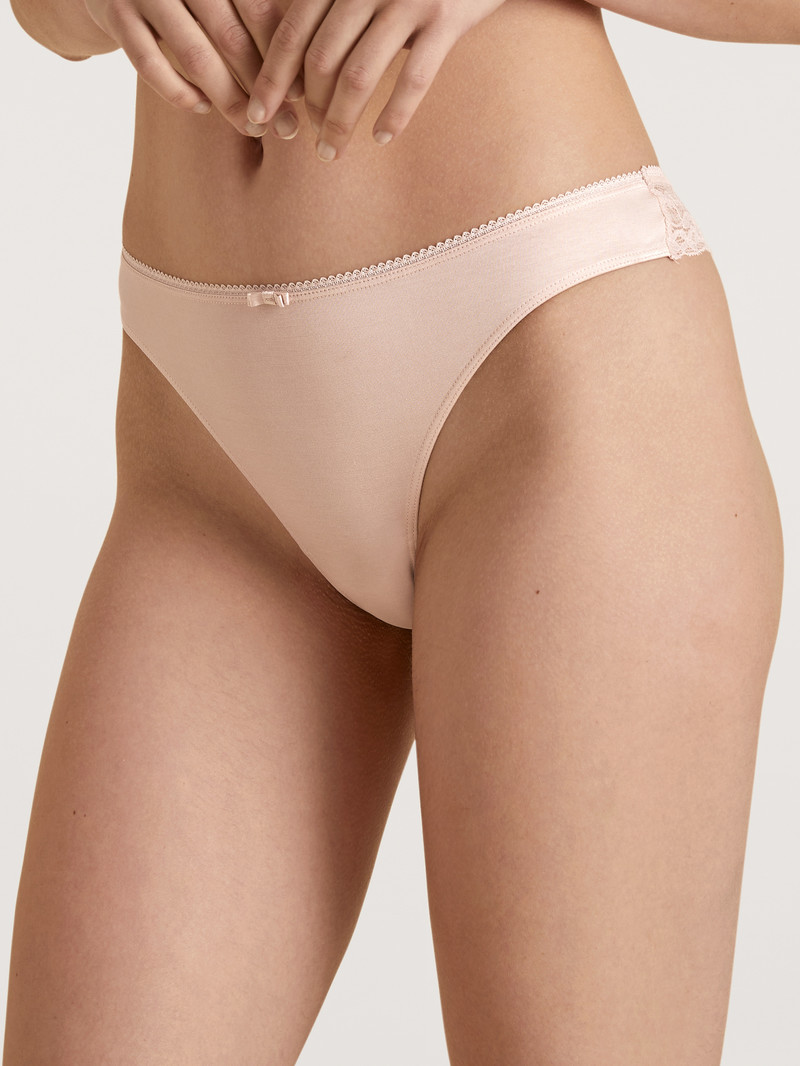 Biancheria Intima Donna Calida Sensual Secrets String, Low Cut Rosa | 0382-QRDHG