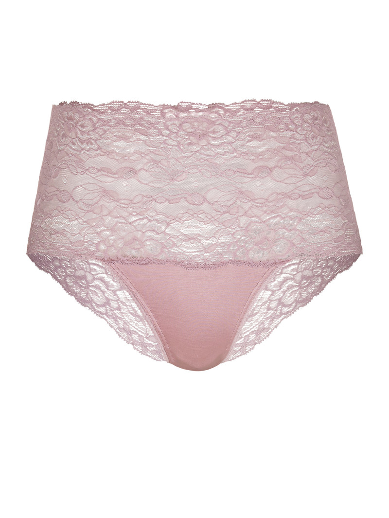 Biancheria Intima Donna Calida Special Brief With Lace, High Waist Mauve Shadow | 2471-JXYFI