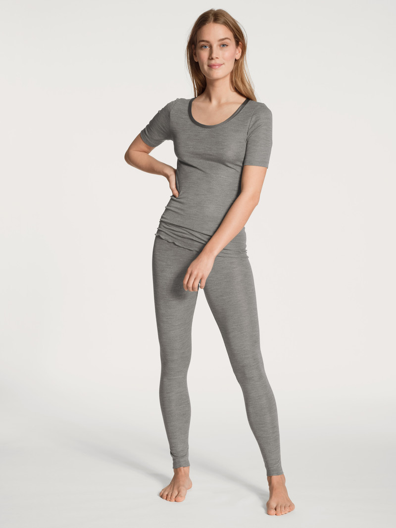 Biancheria Intima Donna Calida True Confidence Leggings Platin Melé_ | 0219-GZYLC