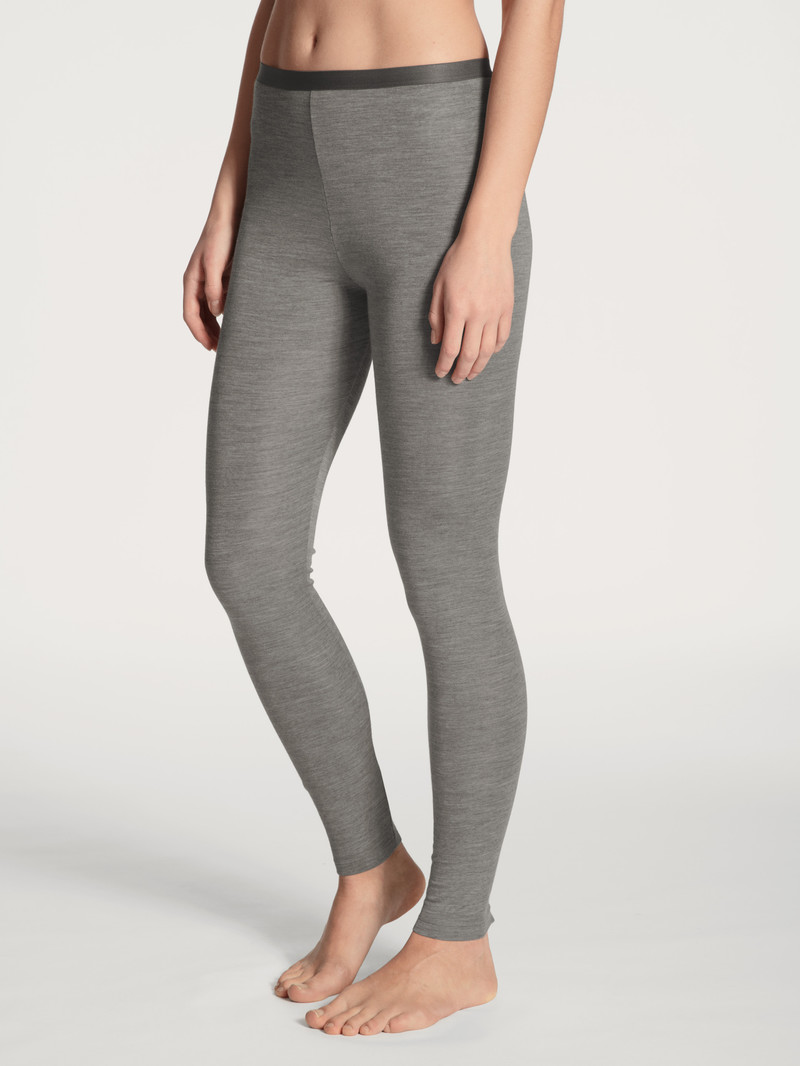 Biancheria Intima Donna Calida True Confidence Leggings Platin Melé_ | 0219-GZYLC