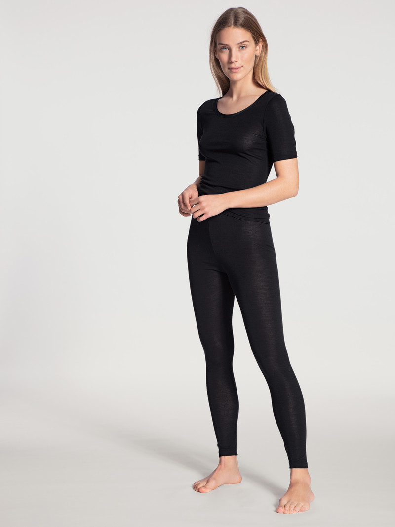 Biancheria Intima Donna Calida True Confidence Leggings Ws Schwarz | 9280-VAJBC