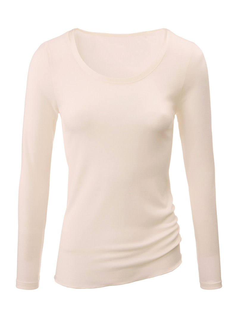 Biancheria Intima Donna Calida True Confidence Shirt Long Sleeve Corallo | 5834-IHLPO