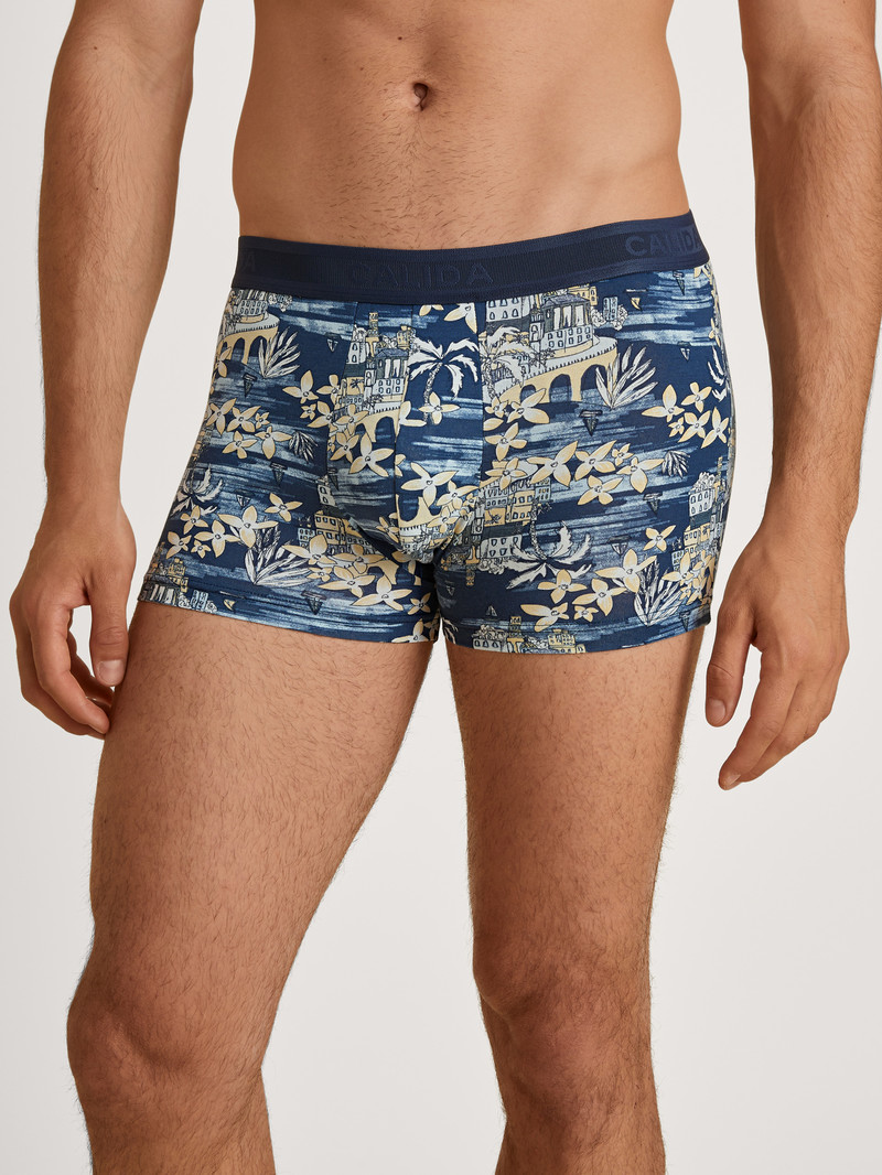 Biancheria Intima Uomo Calida Amalfi Journey Boxer Brief Blu | 8064-CRFTY