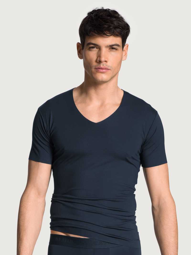 Biancheria Intima Uomo Calida Clean Line V-shirt Corallo | 8023-PZSRC